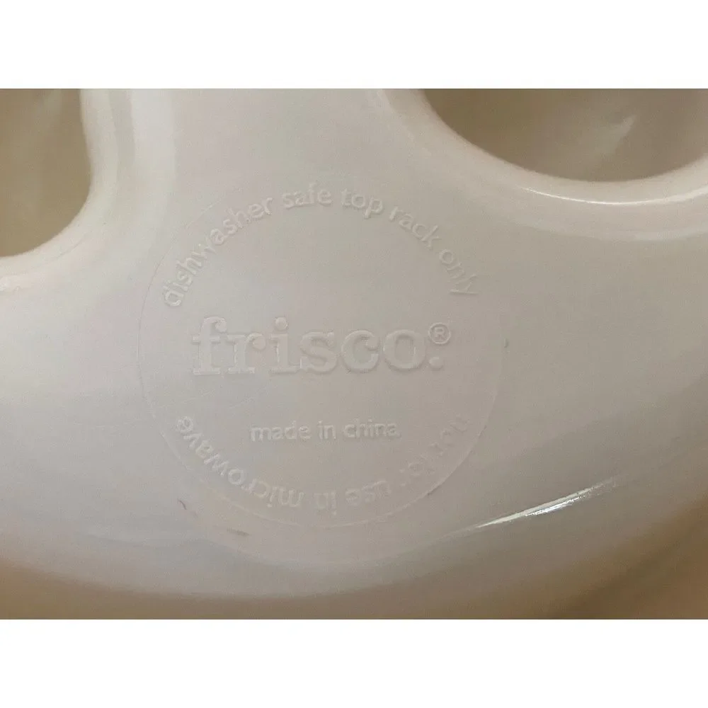 Frisco Cream Melamine Slow Feed Dog & Cat Bowl‎ Size Large 1.5 Cups 7